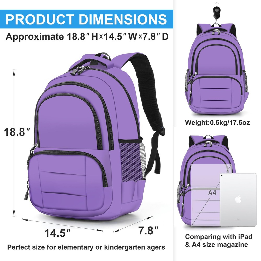 Lightweight Elementary Durable Backpack Student Kids Waterproof Backpack