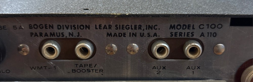 Bogen Challenger Model C-100 Solid State Commercial Amplifier