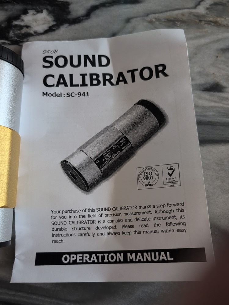 SC-941 - Sound Level Calibrator