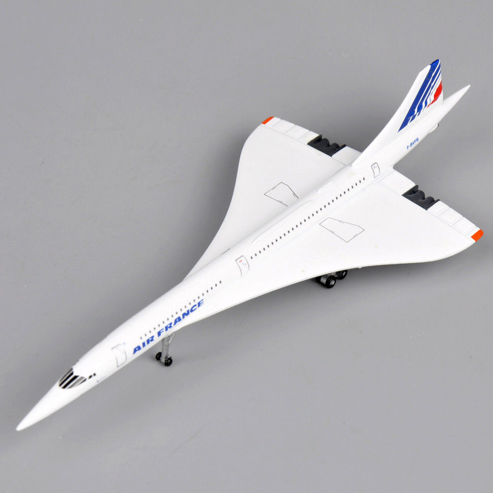 1/400 Concorde Diecast Air France 1976-2003 Aircraft Plane Model Toy Gift