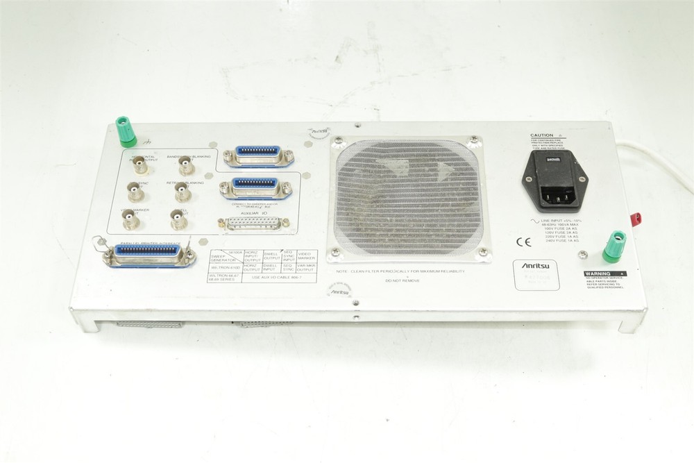 Anritsu 56100A Sealar Spectrum Analyzer Back Panel