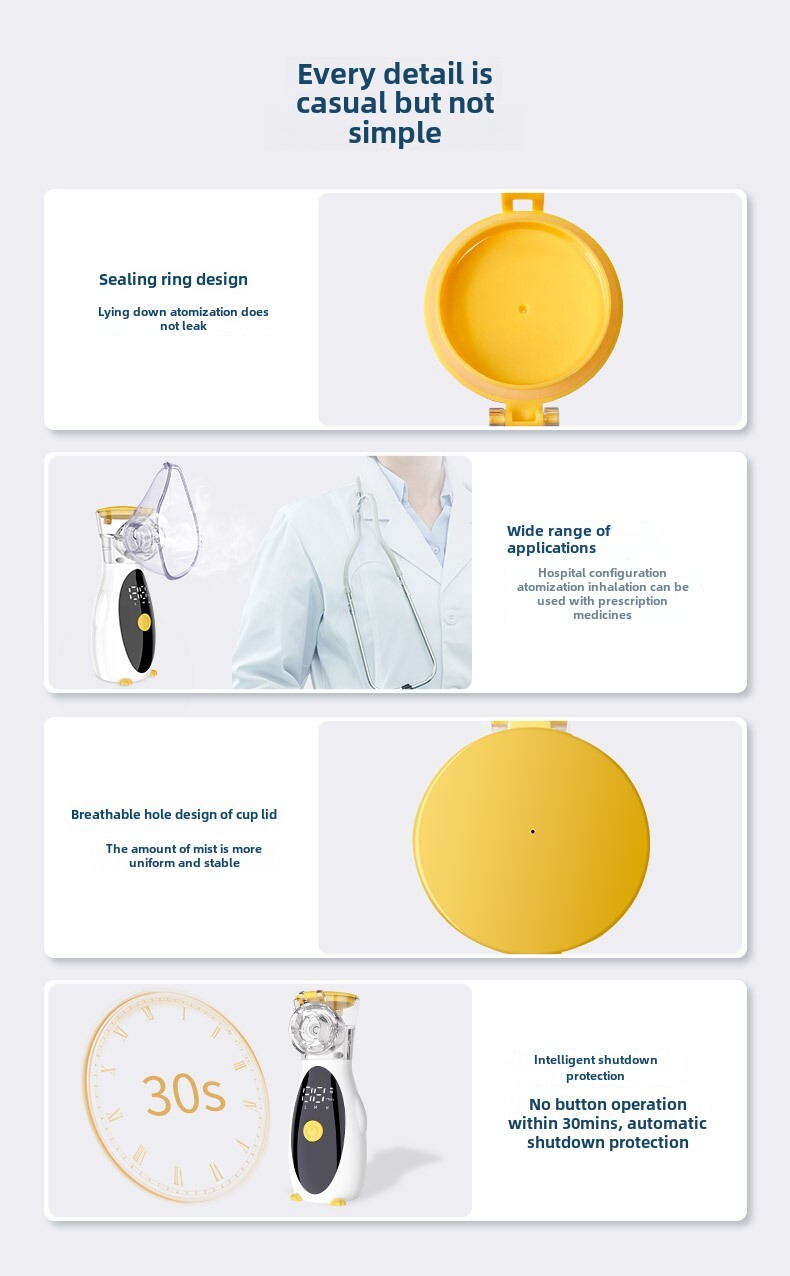 Mesh Atomizer..Nebuliizer .. *Hot Sell Humidifier Inhale Mist Machine qym