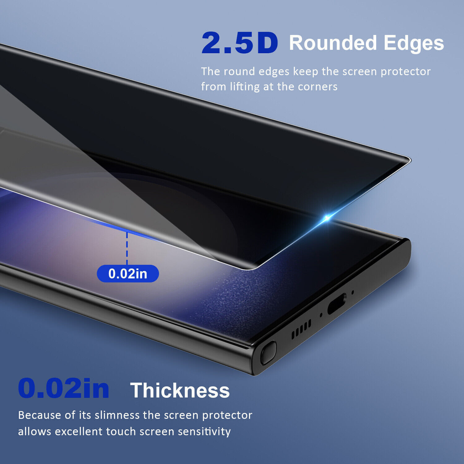 4X Samsung S23 Ultra S22 S21 Anti-Spy Privacy Glass Screen Protector+Camera Lens