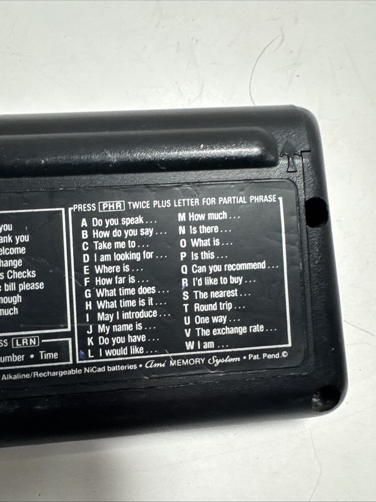 Craig M100 Translator Language Learning 1979 Tested - Powers On