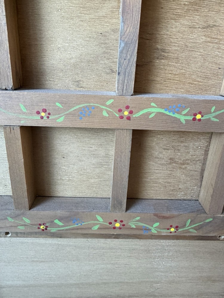 Hand-Painted Wooden Trinket Shelf
