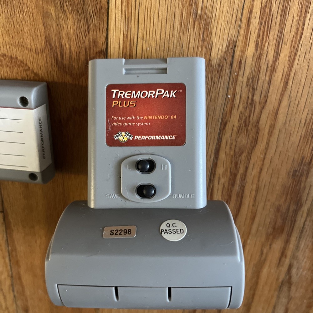 Tremor Pak Plus by Performance for Nintendo 64 N64 & Memory Card
