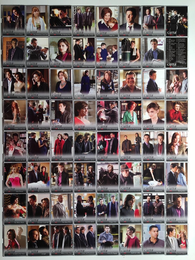 Castle Seasons 1 & 2 Base Card Set 72 Cards Cryptozoic 2012