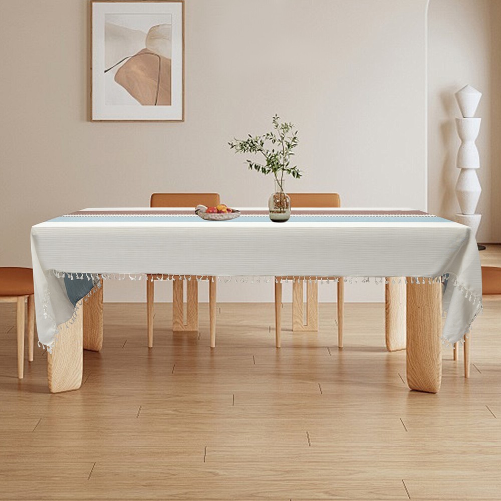 Rectangle Table Cloths Rustic Tablecloth Table Cover Waterproof 140*300cm US
