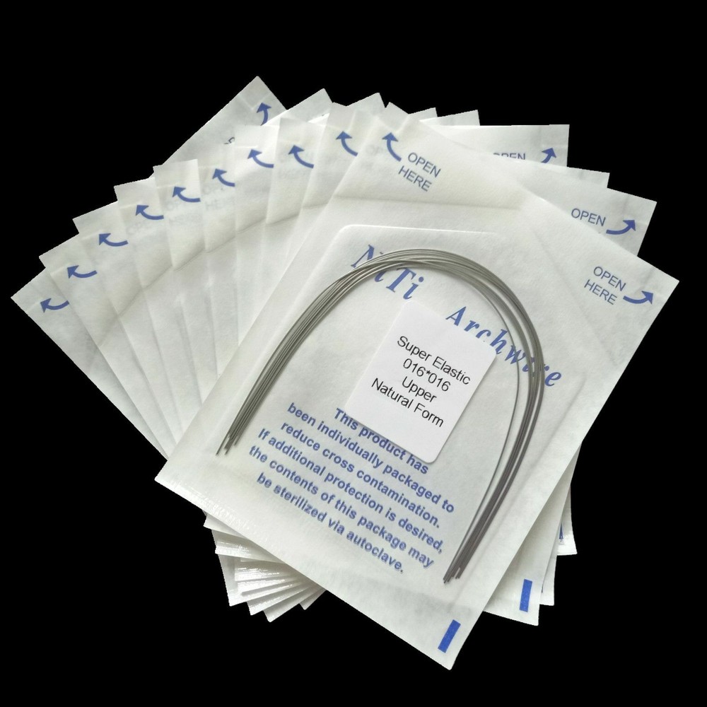 10 Packs Dental Ortho Super Elastic Niti Rectangular Arch Wire Upper + Lower