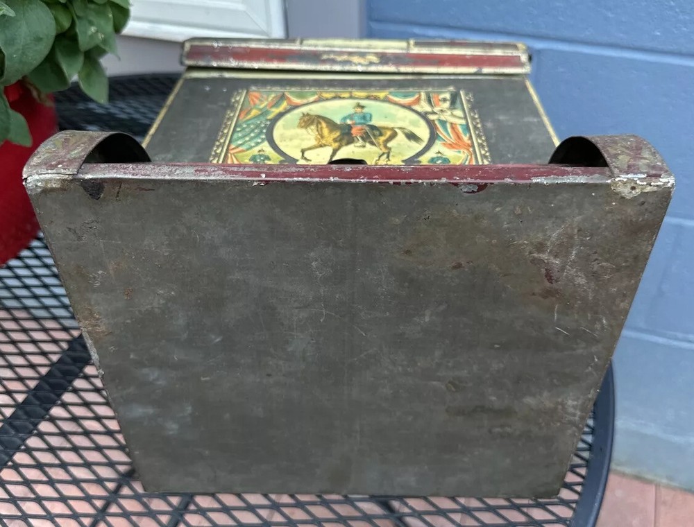 Antique Tin Toleware Store Display Spice Container Austria