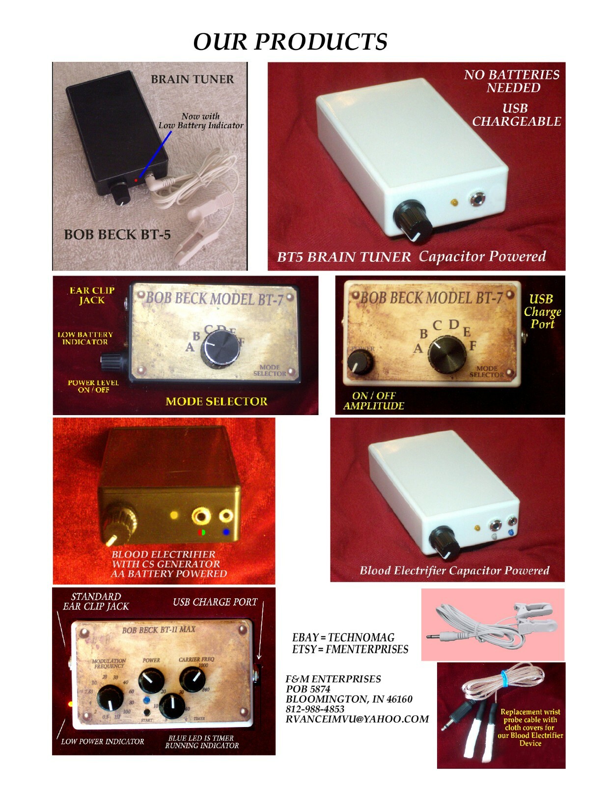 BOB BECK BLOOD ELECTRIFIER WITH COLLOIDAL SILVER GENERATOR THE BLOOD BUDDY