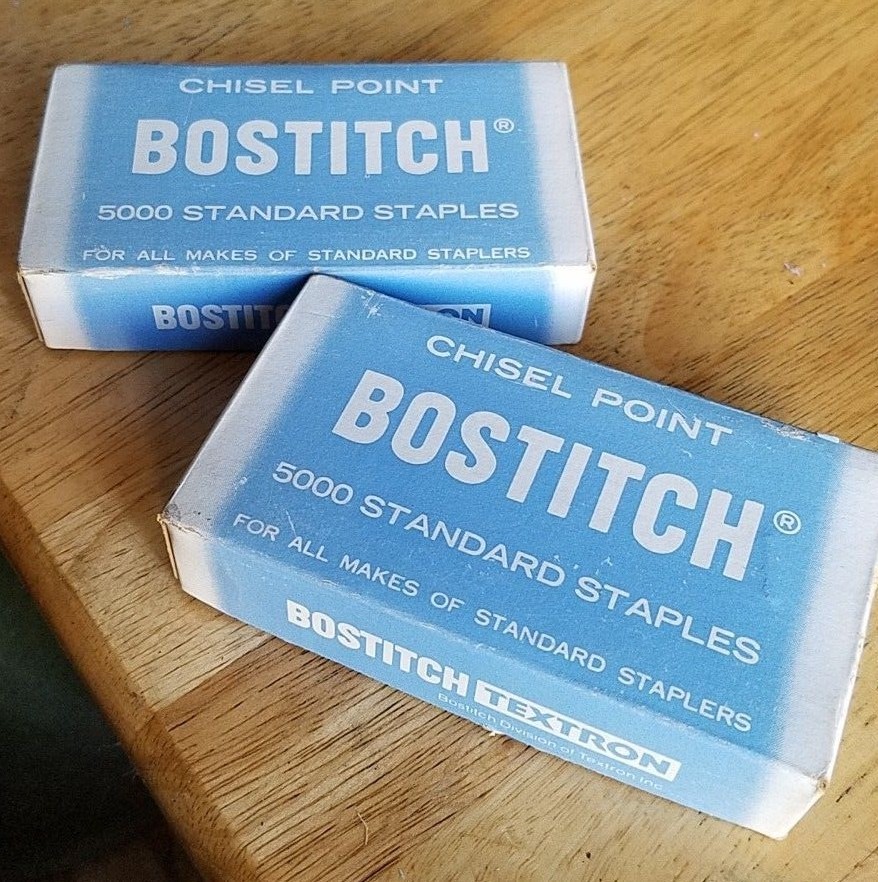 BOSTITCH TEXTRON STANDARD CHISEL POINT STAPLES 5000pc. MADE IN THE U.S.A