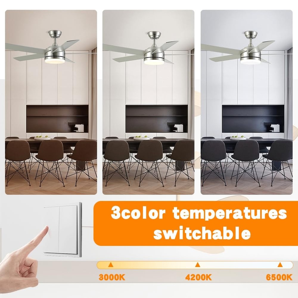 24w 6.2-Inch Ceiling Fan LED Light Replacement, Dimmable LED Retrofit Panel w...