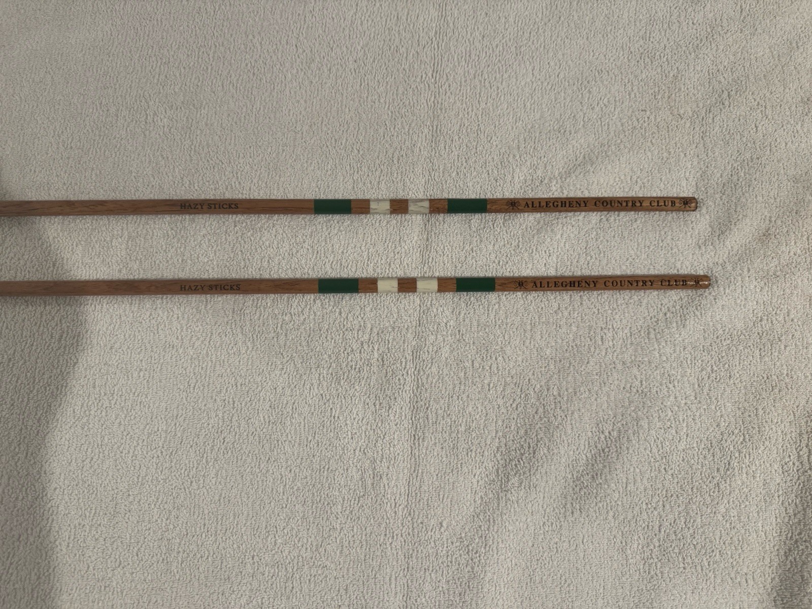 Hazy Sticks Golf Alignment Stick Wood Green White Wooden Training  Practice Aid