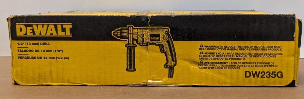 Dewalt DW235G 1/2" Variable Speed Reversible Corded Drill - NEW IN BOX!