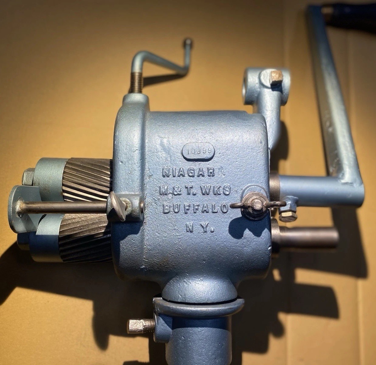 Vintage Niagara Hand Crank Beading & Crimping Rotary Machine Roper Whitney