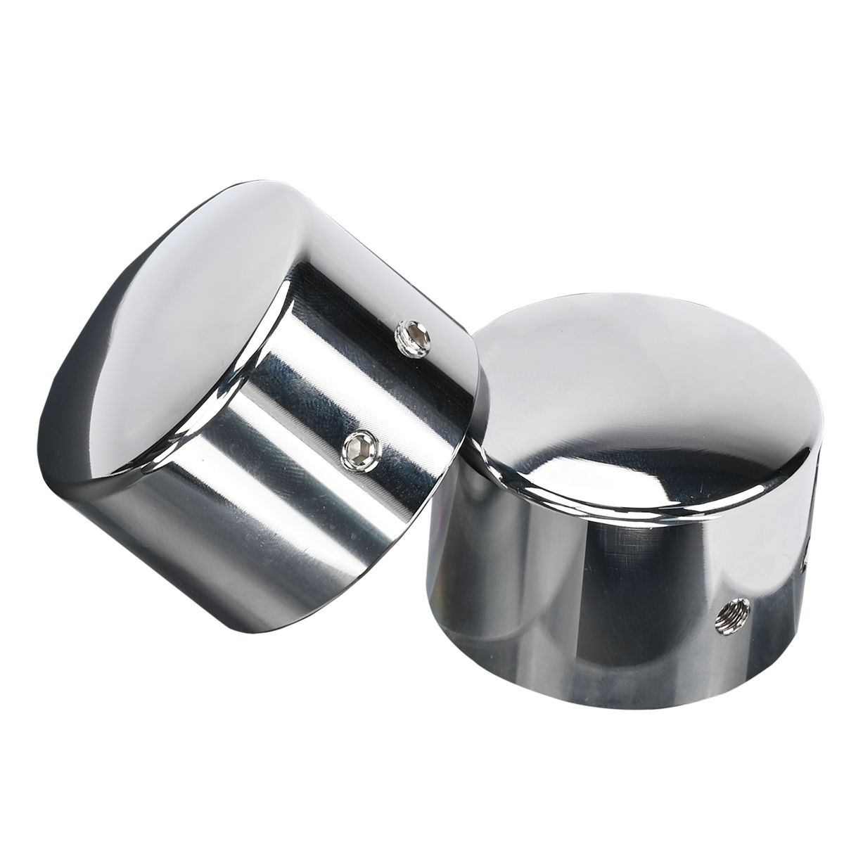 Chrome Front Axle Cap Nut Cover For Harley Softail Dyna Touring Street Glide AB
