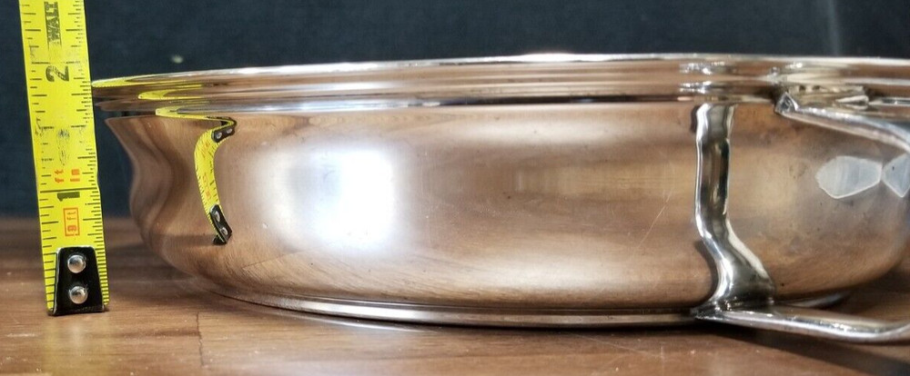 Vintage Silver Serving Bowl With Handles