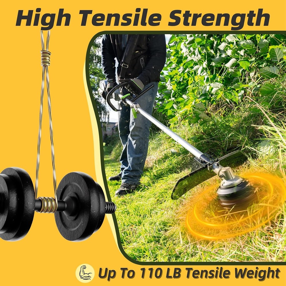 0.080'' DWO1DT802 Replacement String Timmer Lines Compatible with DEWALT Weed Ea