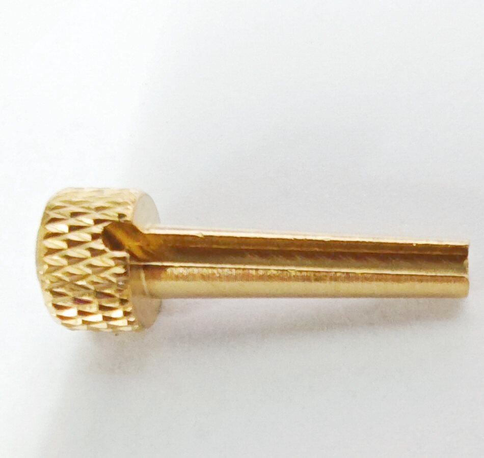6pcs Guitar String Nails Solid Brass Bridge Pins Abalone Dot Inlay Acoustic