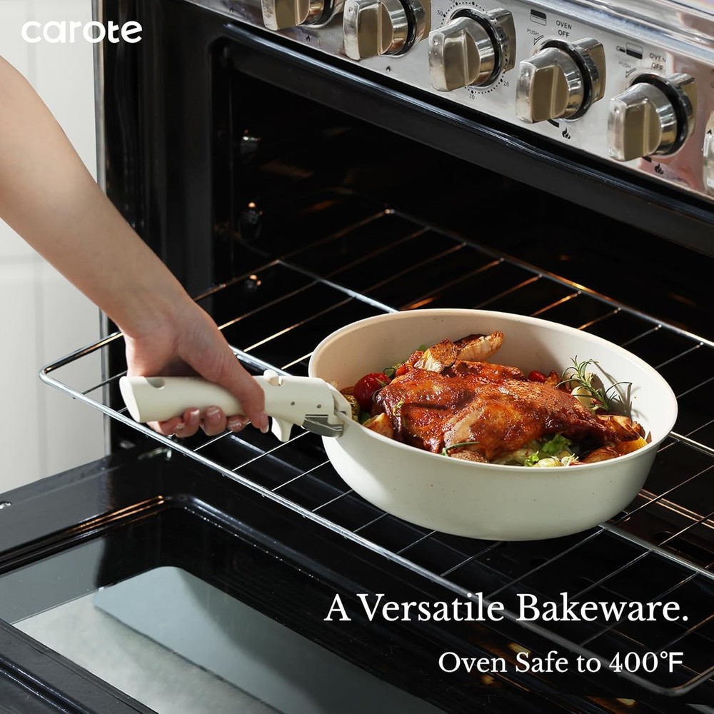 Versatile 17-Piece Pots and Pans Set: Induction Compatible & Space-Saving Design