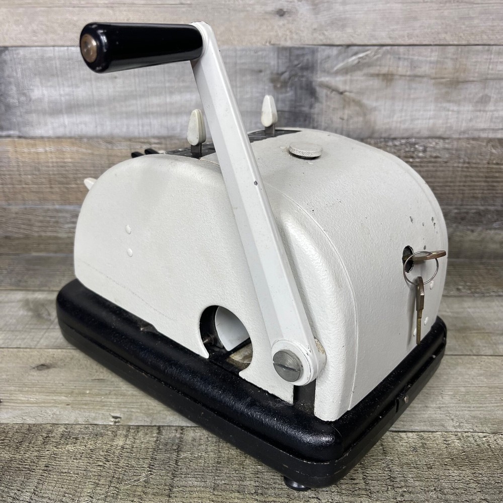 Burroughs Protectograph Check Writer Untested For Parts