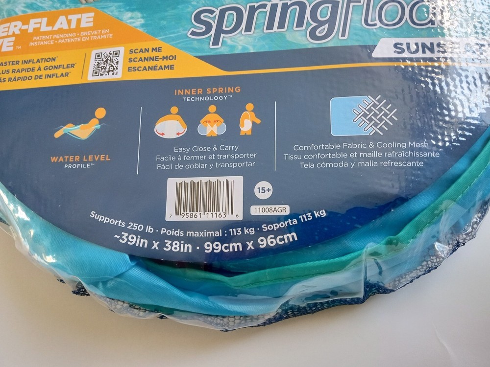 NEW SwimWays Springfloat Dark Blue/Light Blue FREE SHIPPING