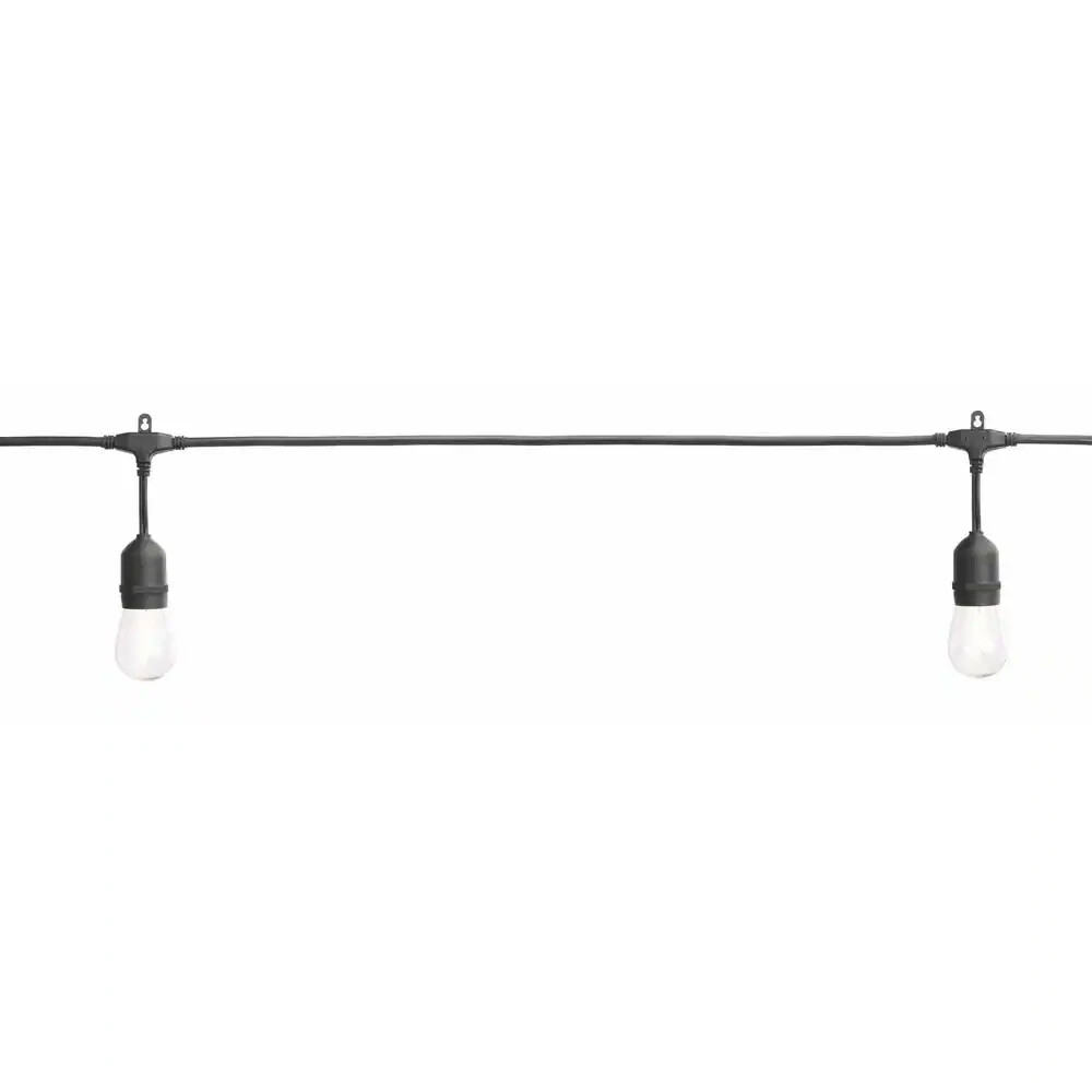 HAMPTON BAY 48 ft. String Light 24-Light In/Out S14 Filament LED Bulbs Light