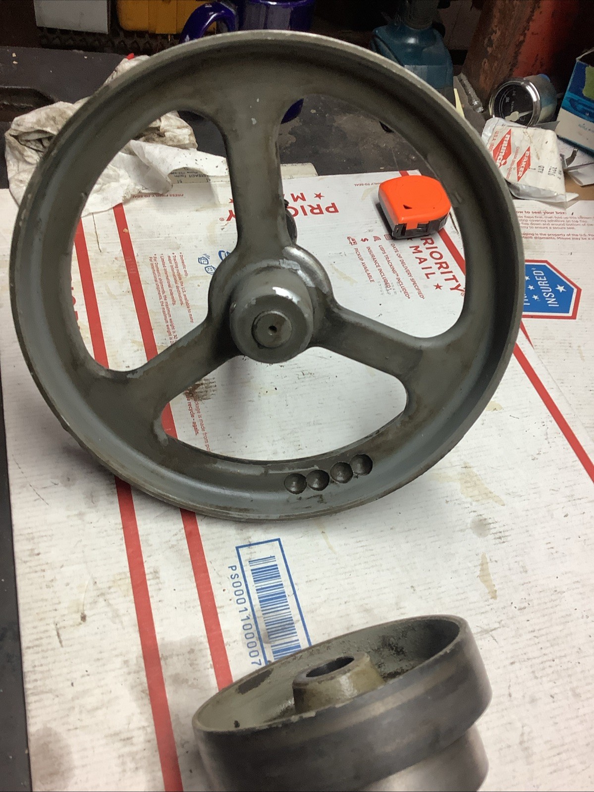 South Bend 9” rear drive countershaft pulleys and shaft