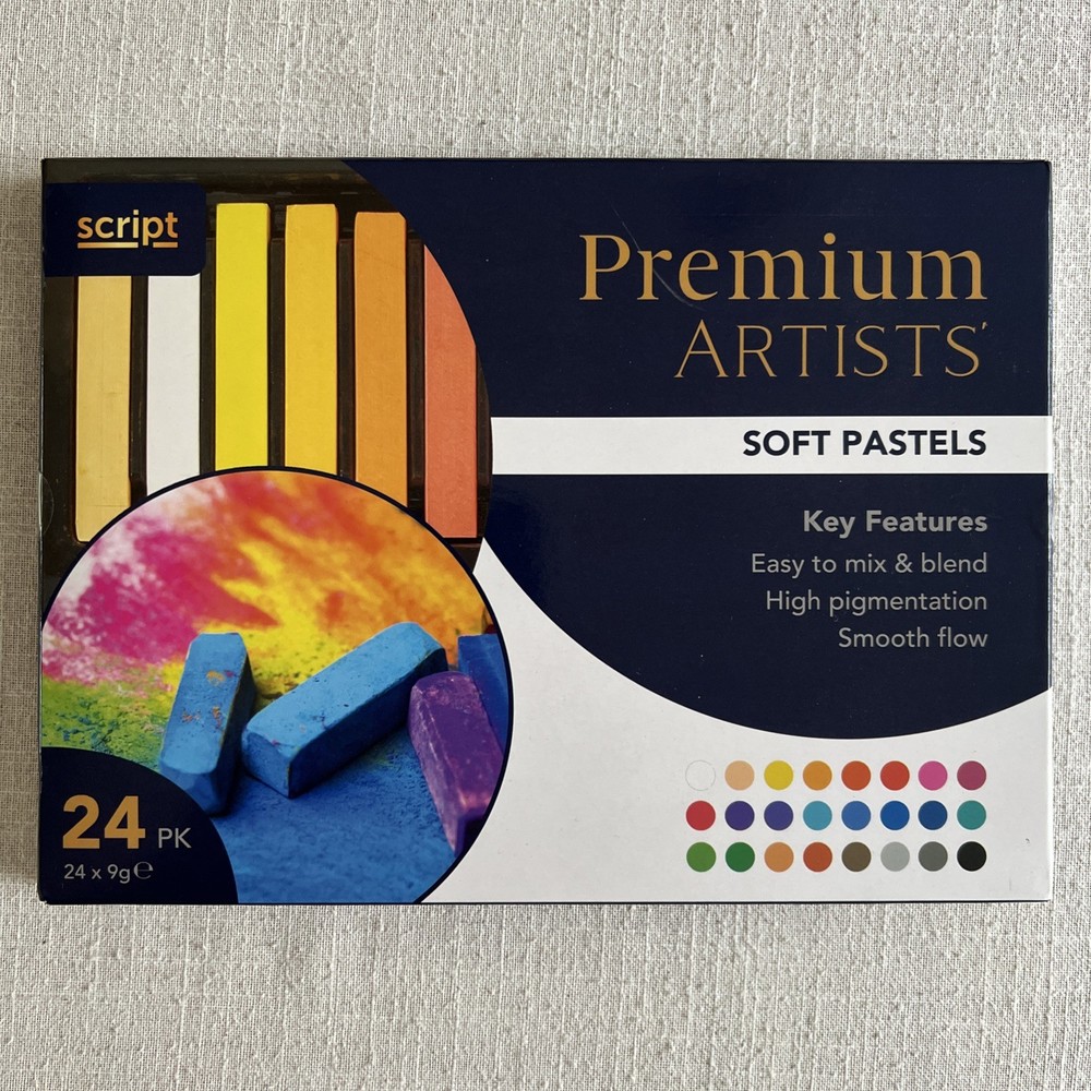 Script Premium Artists’ Soft Pastels - 24pk - 24x 9g
