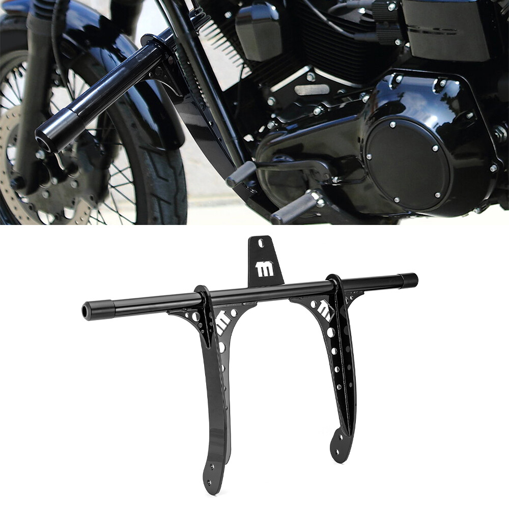 Front Engine Guard Crash Bar For Harley Dyna Street Bob FXDB w/Forward Controls