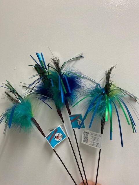 GO CAT 4 COUNT PEACOCK SPARKLER INTERACTIVE TEASER 18 INCH