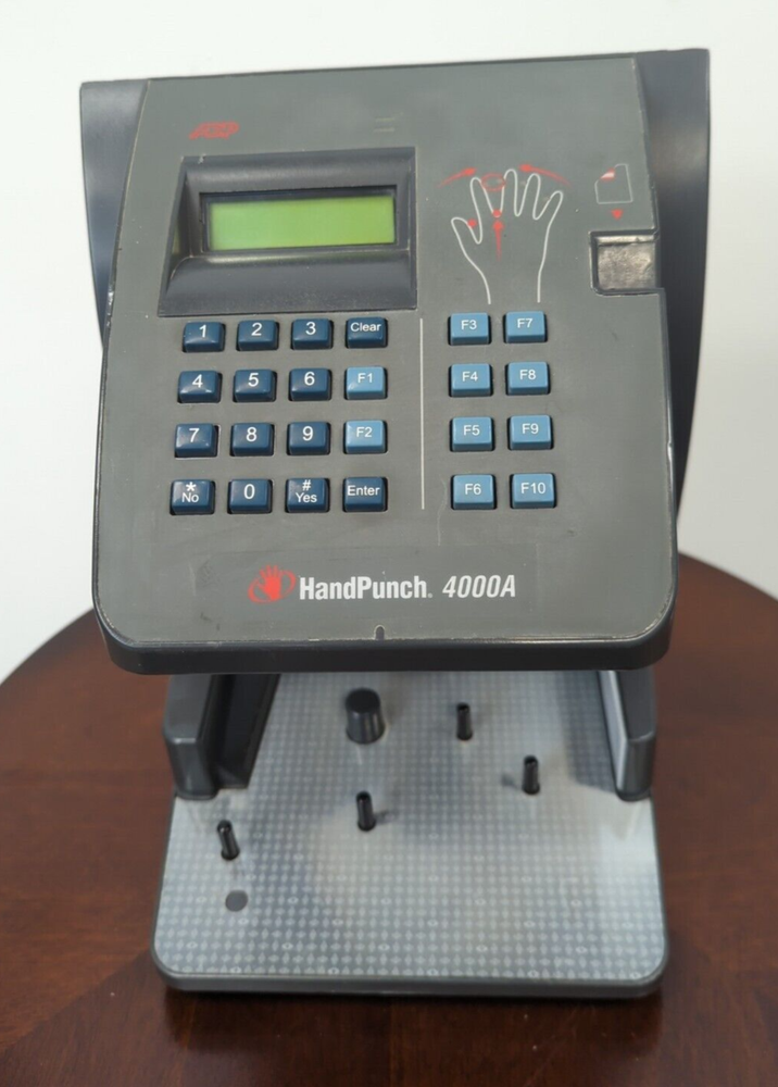 Hand Punch 4000-E Biometric Clock 3498 User Upgraded TCP/IP