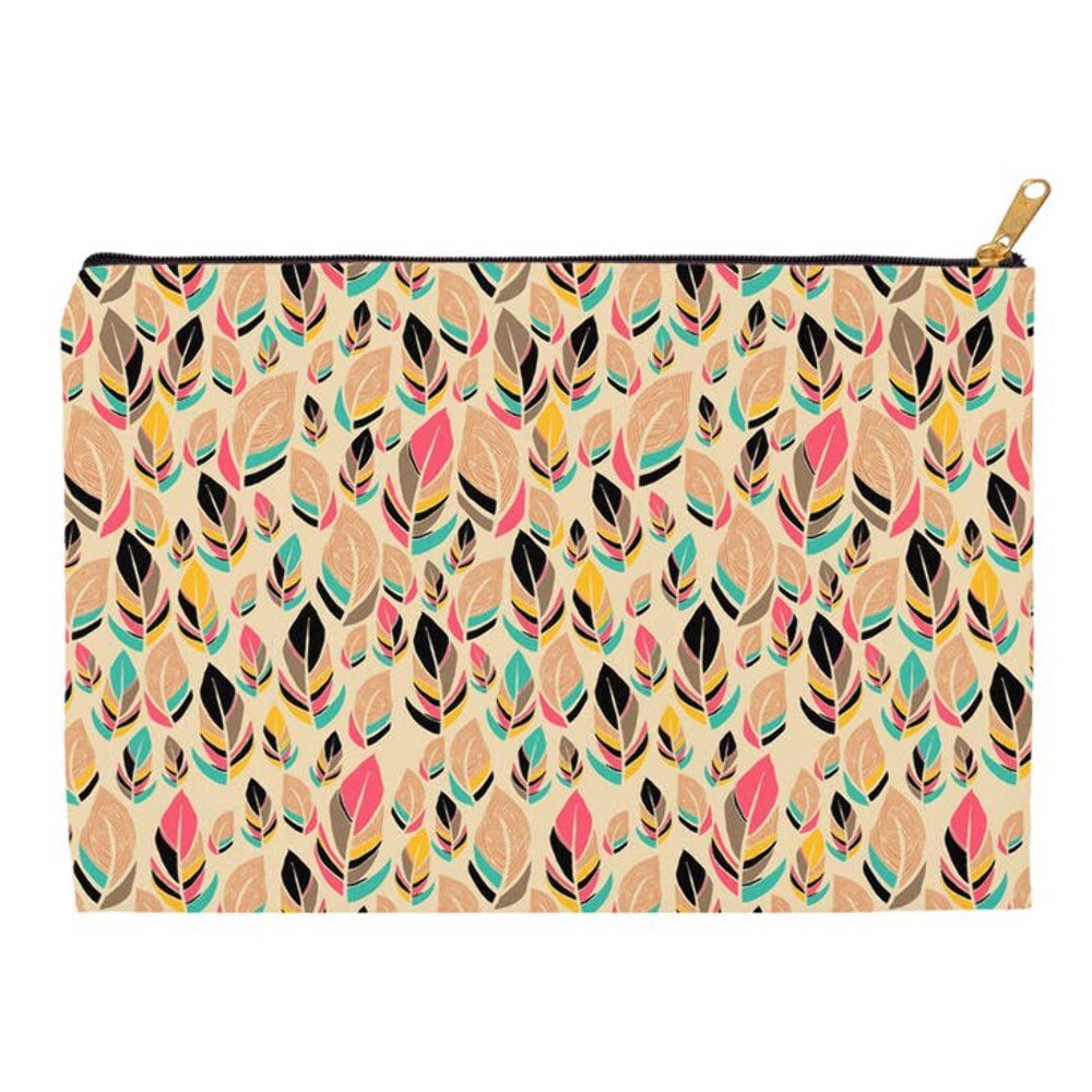Canvas Accessory Pouch | Feather Love