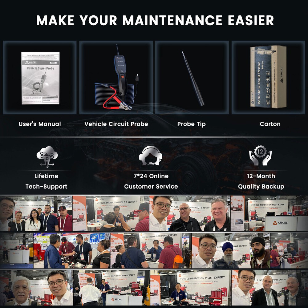 Digital Automotive Car Probe Circuit Electrical Tester Test Device System