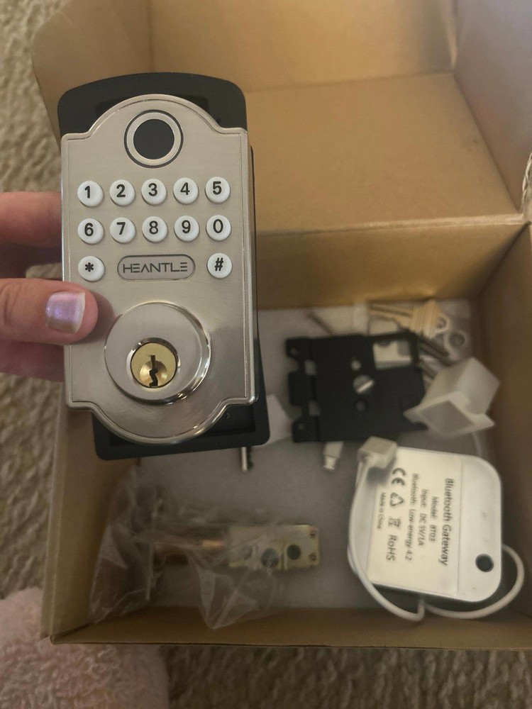 Heantle Digital Deadbolt Keyless Smart Lock Fingerprint Bluetooth