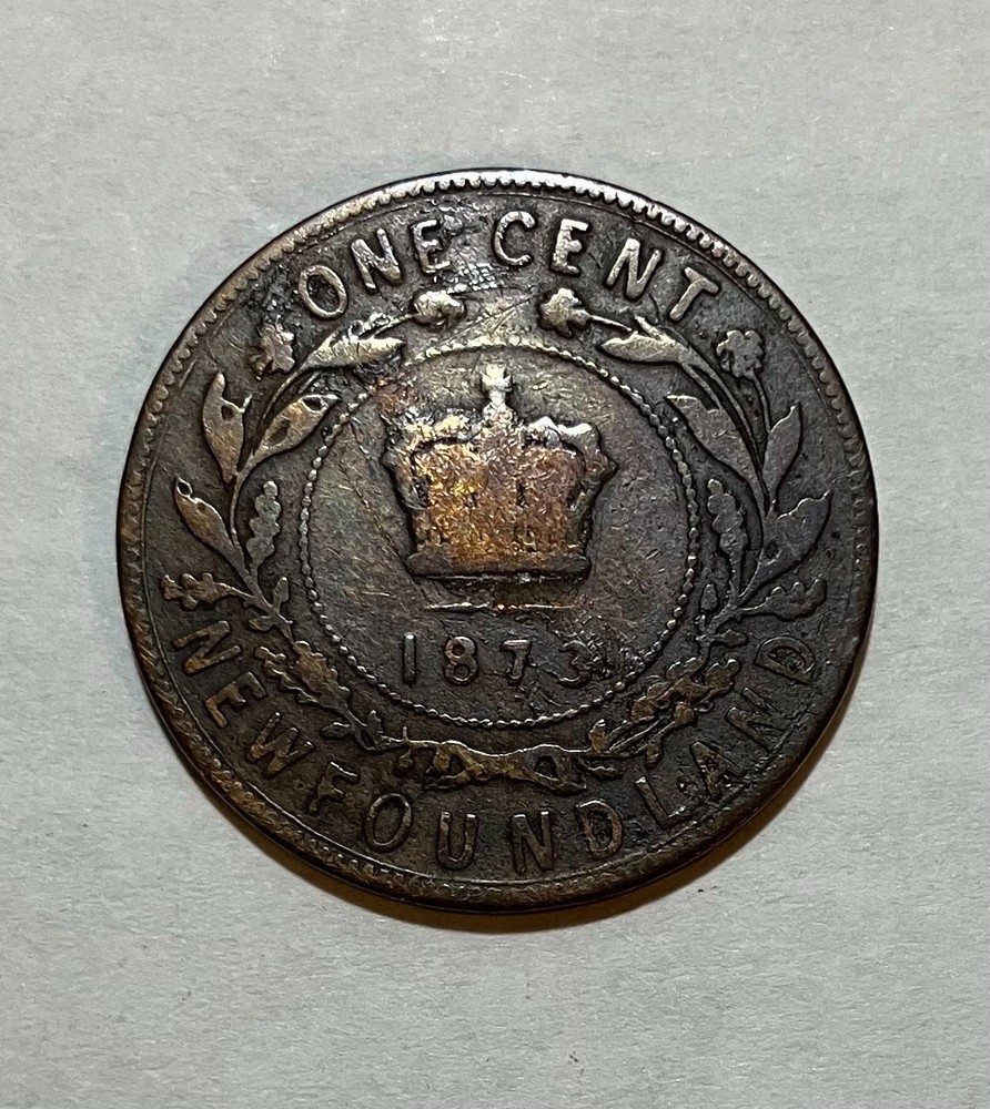 1873 Newfoundland Large One Cent Penny
