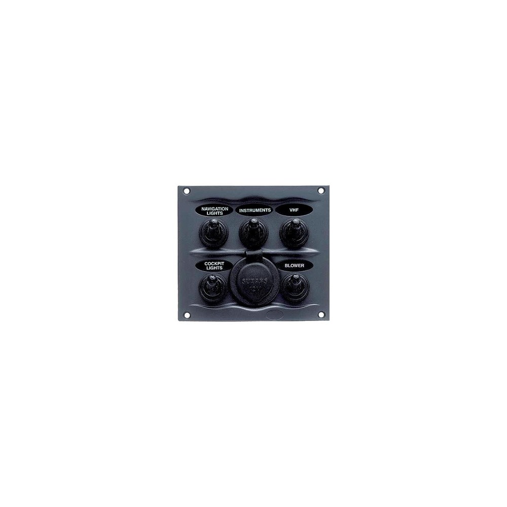 BEP 900-5WPS Marinco Waterproof Switch Panel