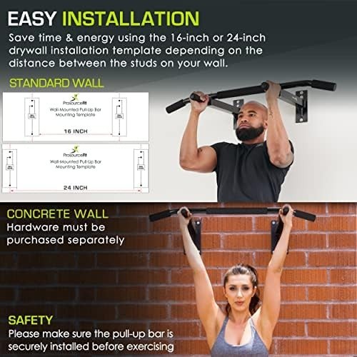 Wall Mounted Pull Up Bar Heavy Duty Chin Up