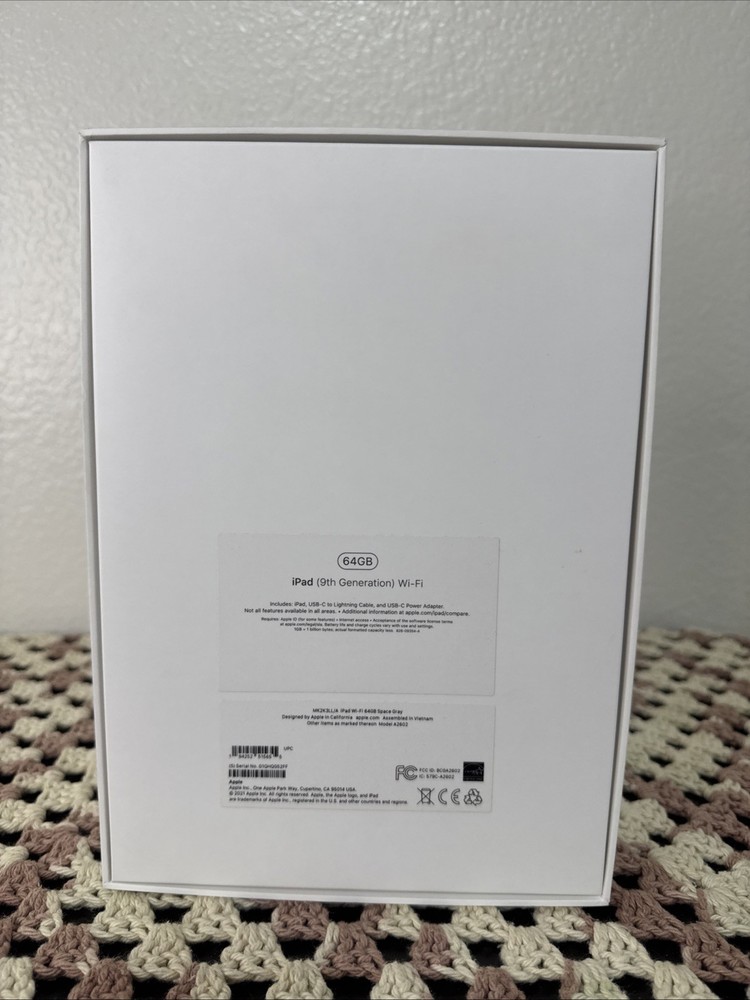 Apple iPad 9th Generation 64GB, Empty Box Only With Stickers