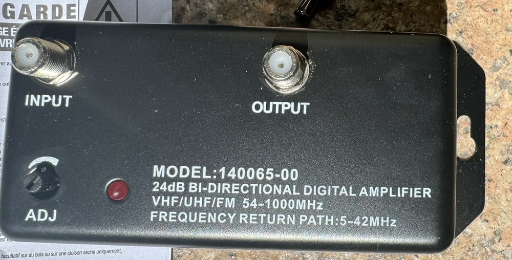 Monster 24DB Signal Amplifier with Return Path NIB