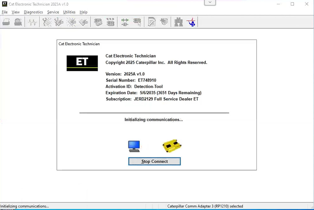 ET3 Communication Adapter 3 For Caterpillar Diagnostic Tool with ET2025 Software