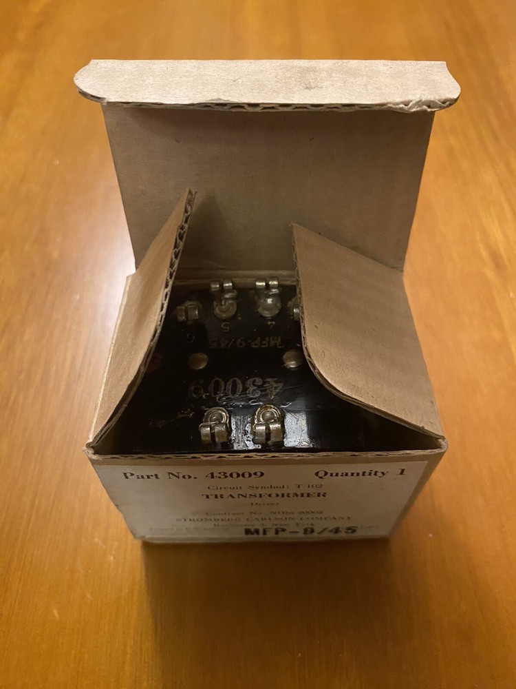 Vintage Transformer Driver Electrical Power US Navy Stromberg Carlson 43009