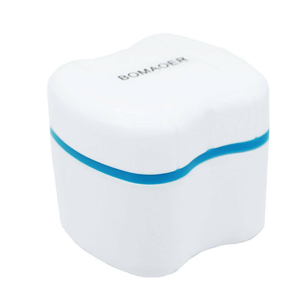 Denture False Teeth Box Bath Appliance Storage Case Rinsing Basket Container New
