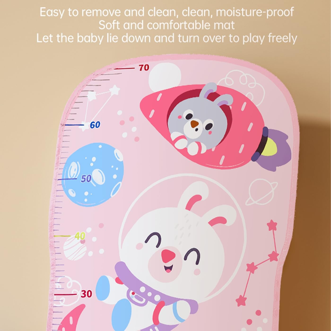 Baby Play Mat Baby Gym,Play Piano Tummy Time Baby Activity Mat, Music and Lig...