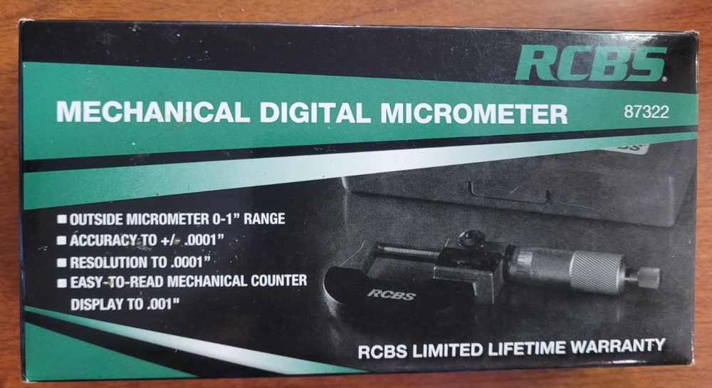 RCBS Mechanical Digital Micrometer #87322