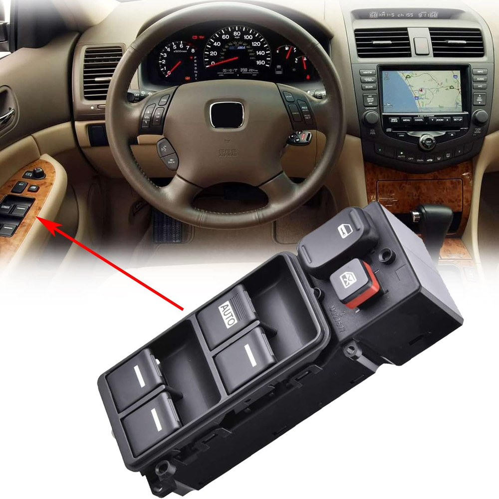 Front Drive Side Power Window Master Control Switch for 2003-2007 Honda Accord D
