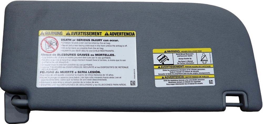 23-25 Super Duty Sun Visor Left PC3Z-1004105-AA Driver Side OEM Factory