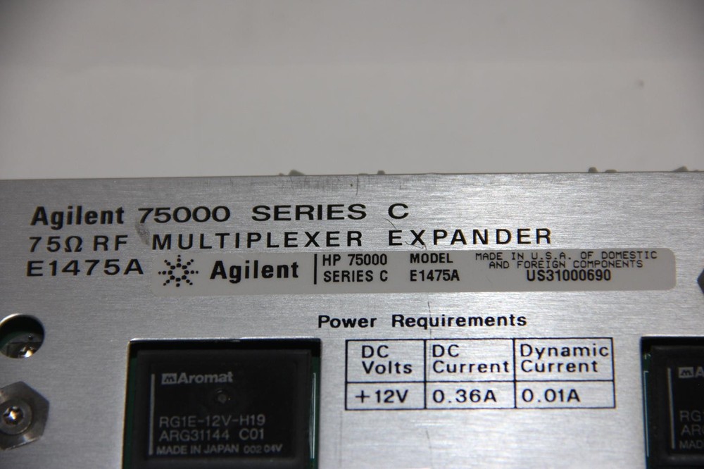AGILENT E1475A 75000 Series C 75Ohm Multiplexer Expander VXI Module