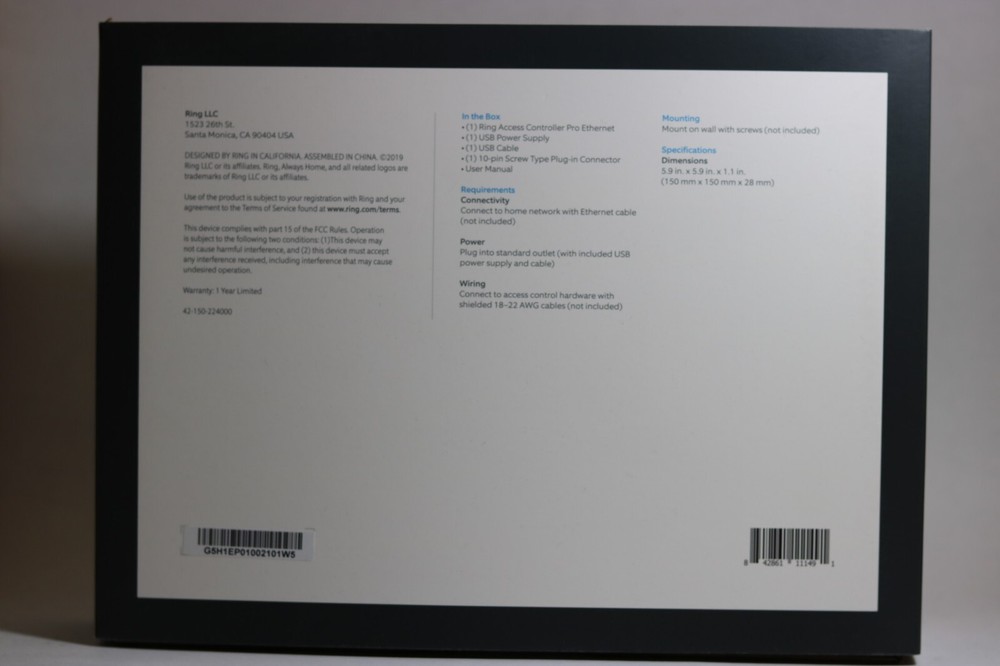 Ring Access Controller Pro, Smart Gate Opener, Ethernet, L63WES